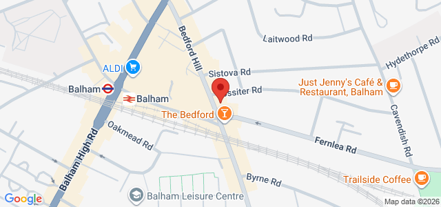 Map showing Yard Sale Pizza - Balham in London